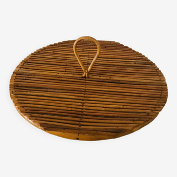 Rattan cheese platter