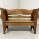 Antique oak bench in Biedemeier style 1860-1900