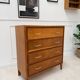 Vintage chest of drawers with tapered legs