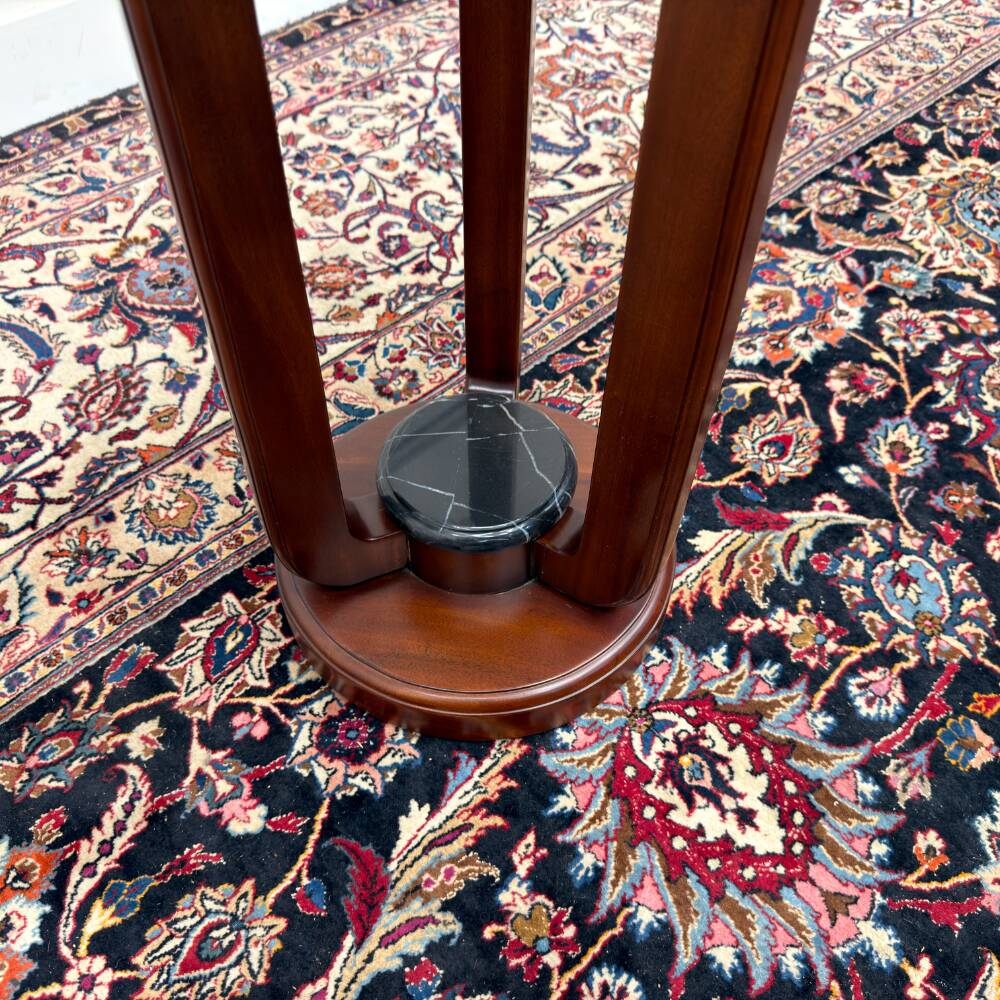 Table d'appoint Art Déco avec plateau en marbre