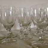 Set of crystal glasses from the 60s
