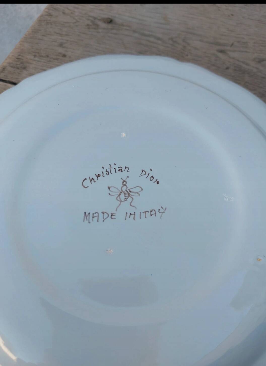 4 vintage plates Italy Christian Dior