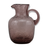 Milk/cream Biot bubble glass jar, pitcher
