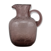 Milk/cream Biot bubble glass jar, pitcher