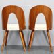 Chaises restaurées en noyer des années 1960 par Antonin Suman