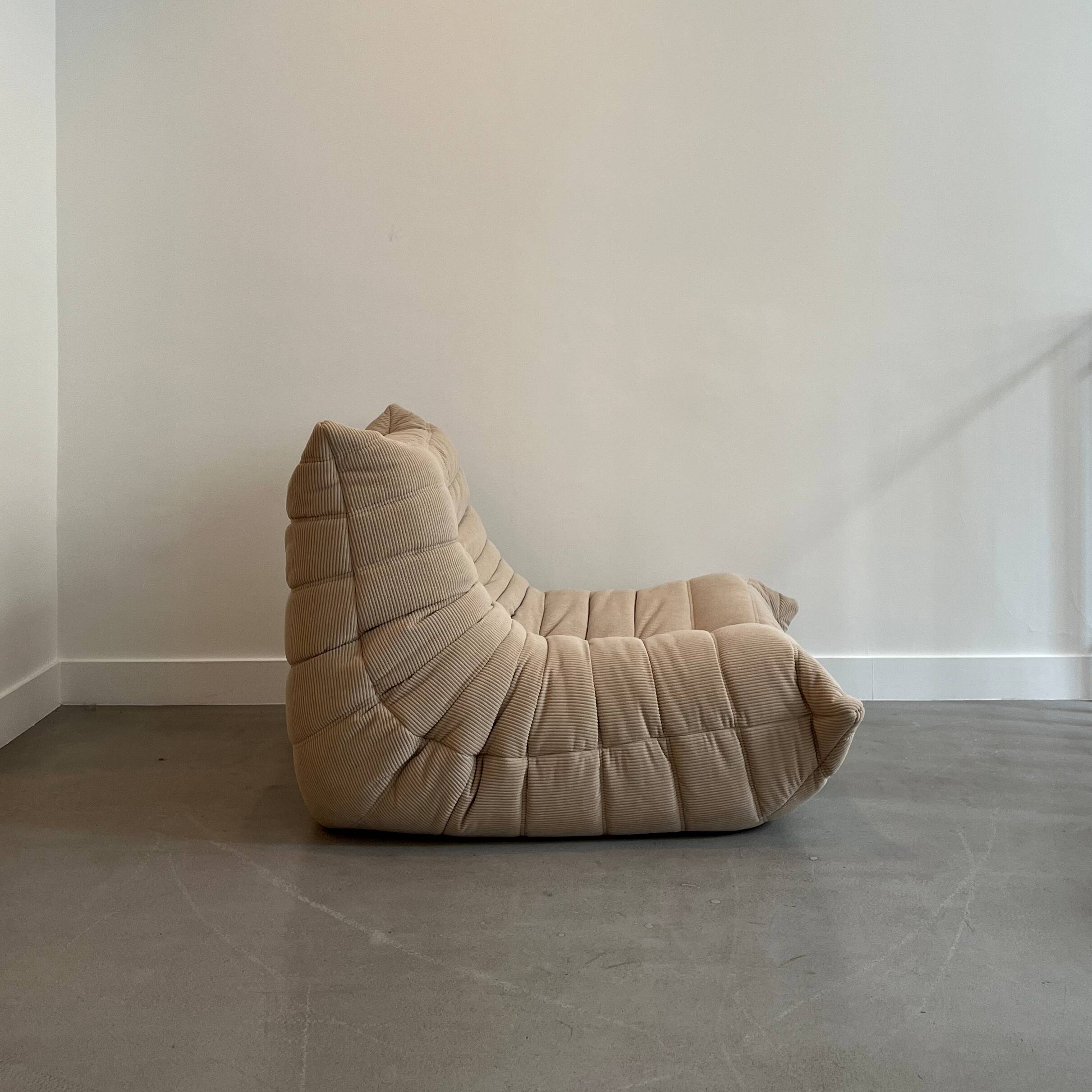 Togo Beige armchair by Michel Ducaroy for Ligne Roset