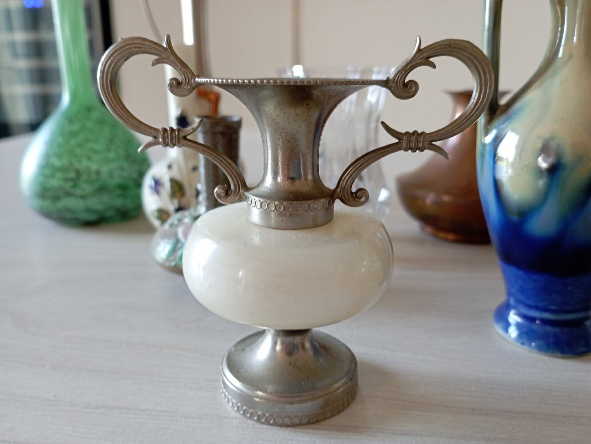 Lot of 8 old miniature vases