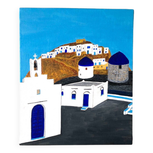 Tableau bleu Grèce
