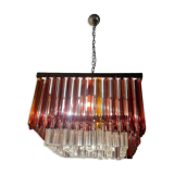 Lustre Triedri à prisme en verre de Murano années 1970