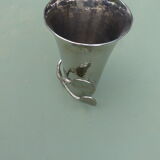 Struck metal vase