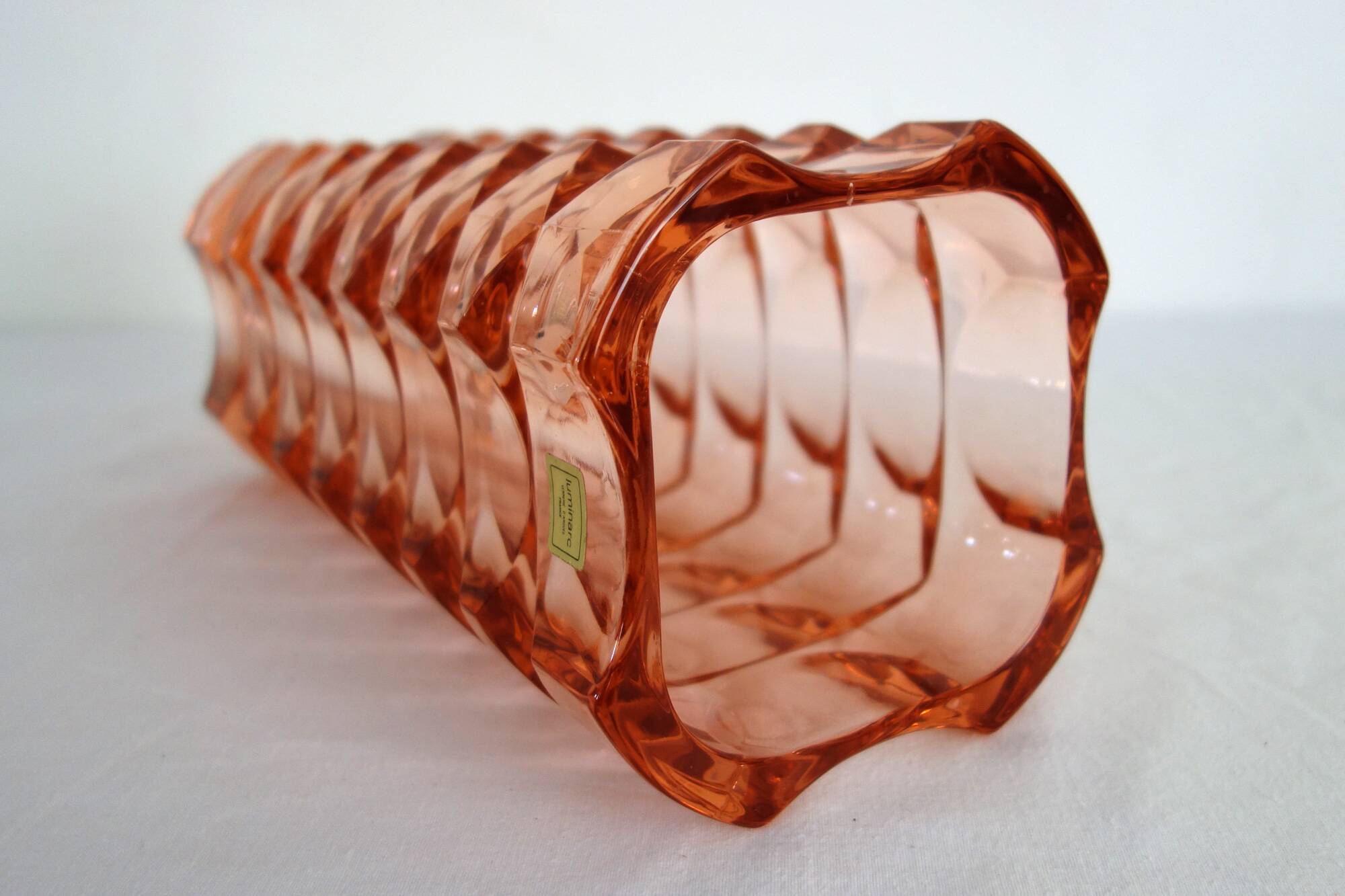 Vase en verre Rosaline, Luminarc, années 1970