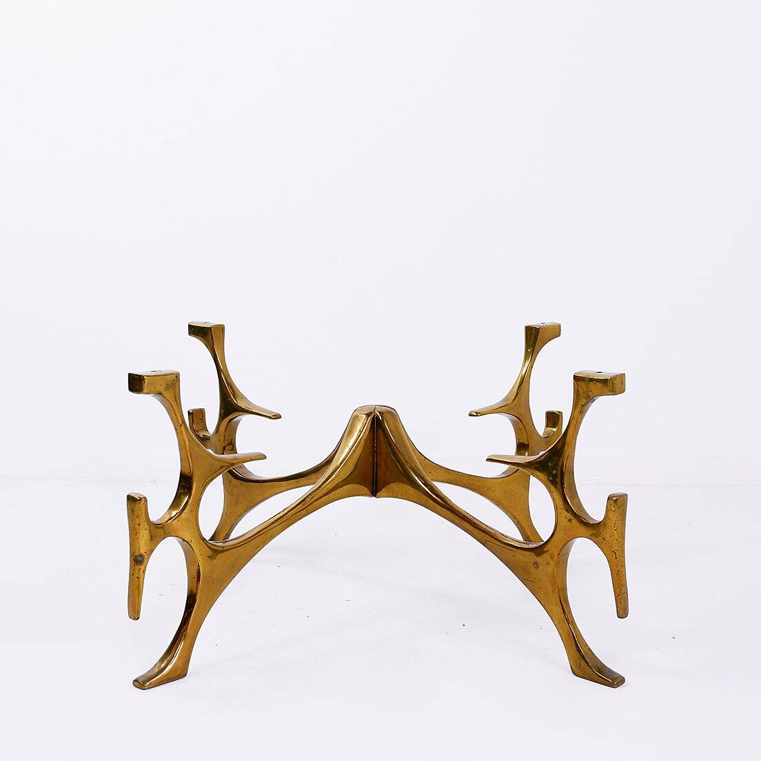Sculptural coffee table in the style of Fred Brouard