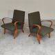 Pair of lounge chairs restored by Frantisek Jirak for Tatra
