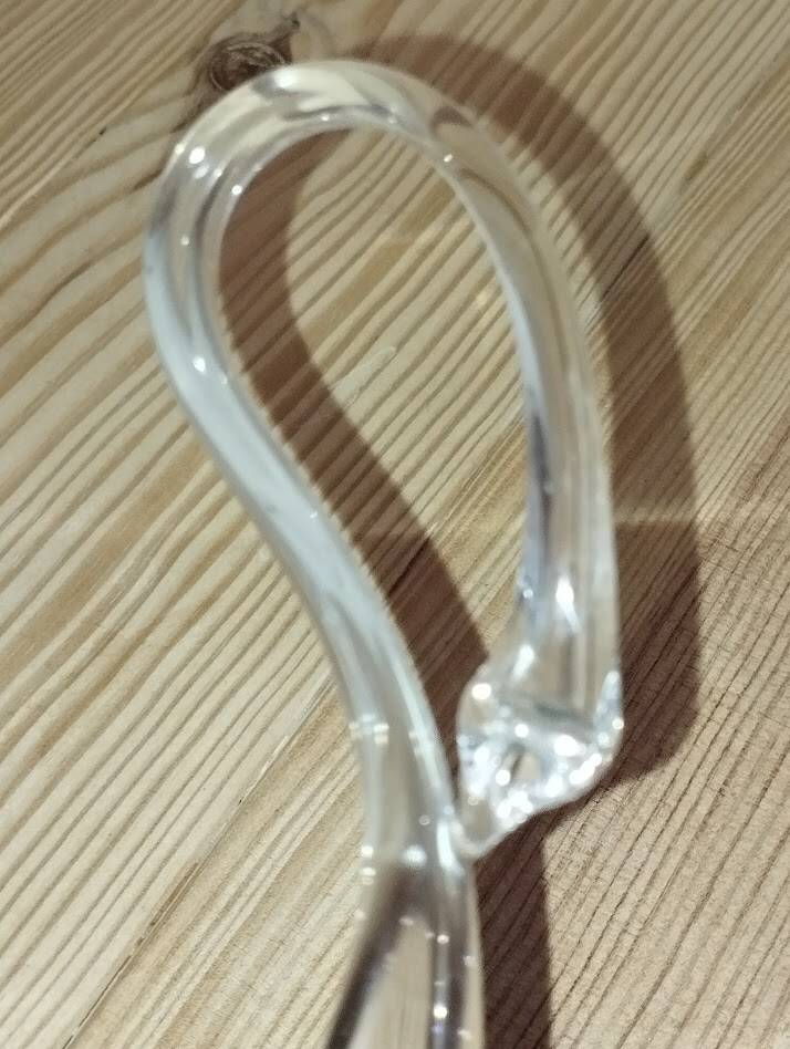 Vintage hand-blown glass swan sculpture – 1960s/70s