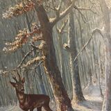 Xavier sager - hiver - huile sur panneau