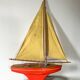 Tirot 401 wooden basin sailboat, vintage toy