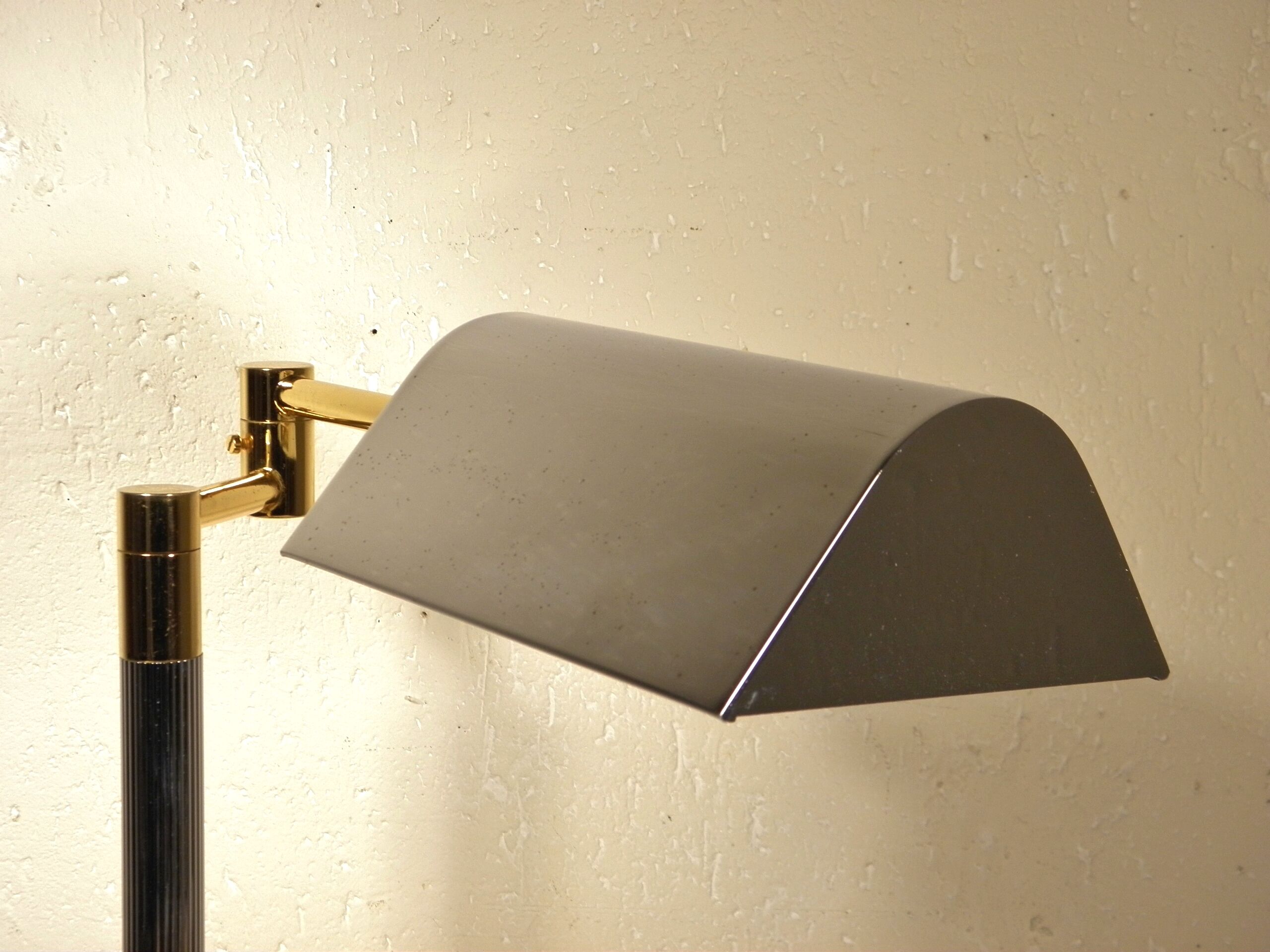 Desk lamp chrome and gold