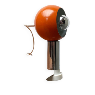Mid-century space age magnetic clamp table or shelf lamp from the 1960s.