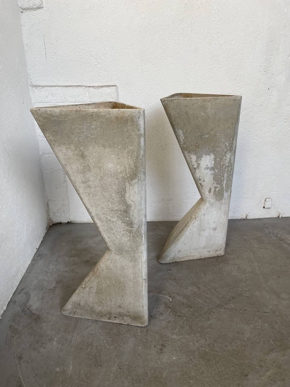 Planters jardinières fibrociment triangulaires