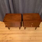 Paire de tables de chevet Italie années 1960