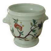 Cache pot rafraichissoir en porcelaine de paris decor chateau de conde