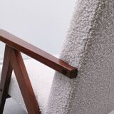 Mid Century Easy Chair Model B - 310 Var in Ivory Buckle