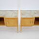 Paire de tables de chevet italiennes des années 1960 en finition brillante