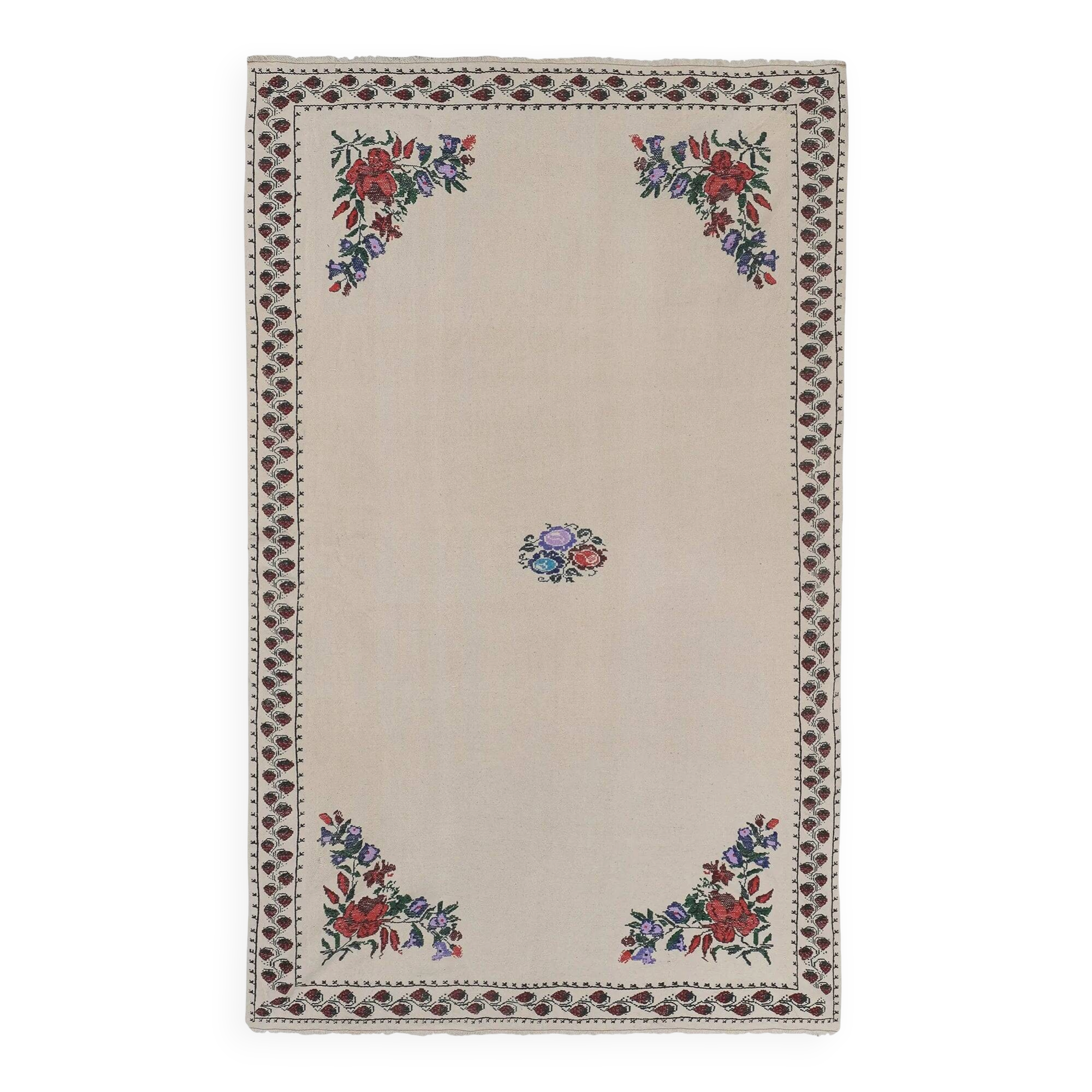 Vintage Turkish kilim handwoven 166x250 cm