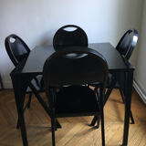 Castiglioni folding table & chairs 1965