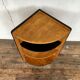 Vintage corner shelf feet compass light oak