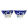 Petits bols anciens Badonviller décor bleu cobalt