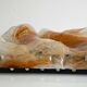 'Wave' ceiling light in amber glass by Mazzega from the 1970s.