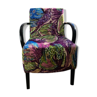 Armchair fabrics Fuego Figs Ld armrests black wood