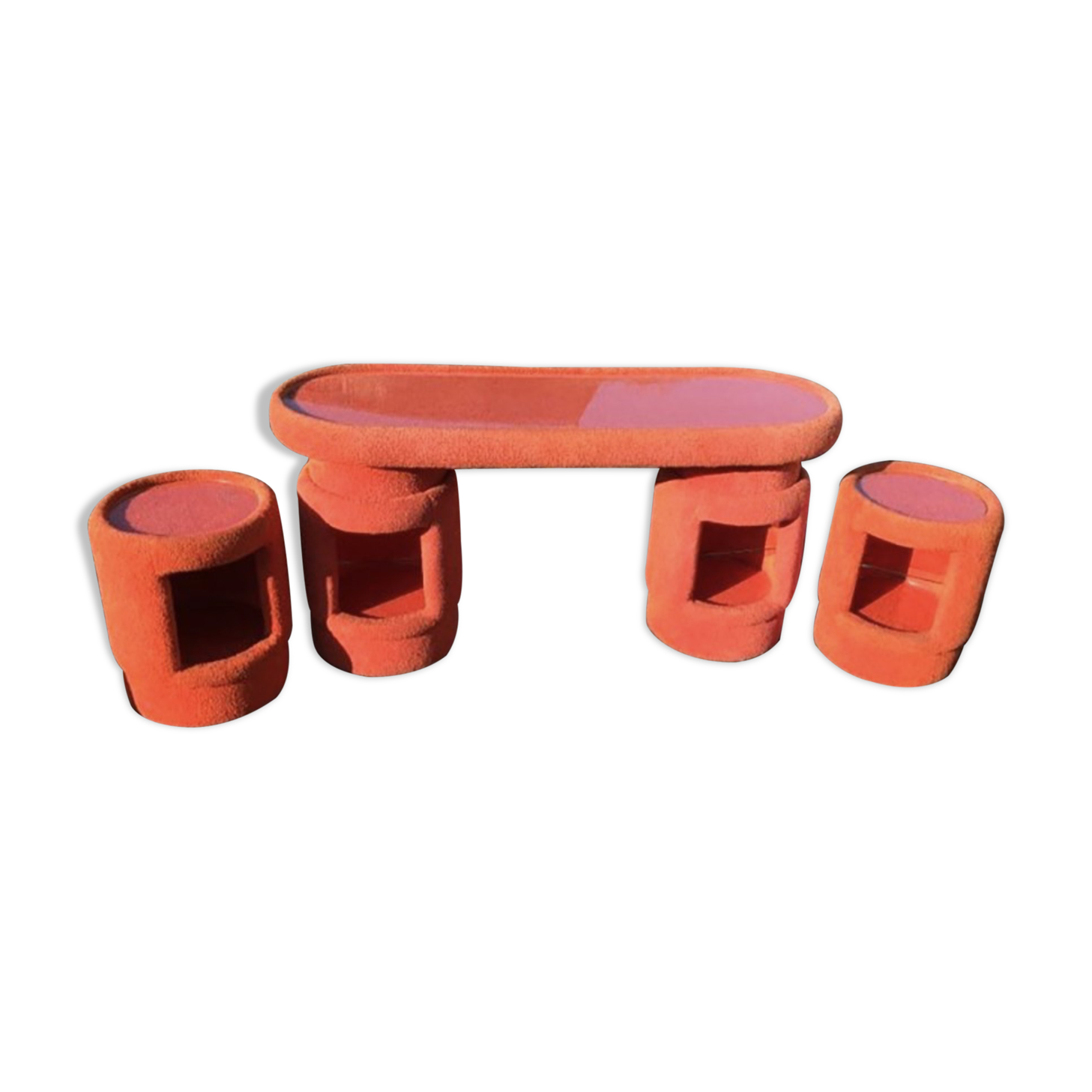 Dressing Tables by Kecskeméti Bútorértéskesítő Vállalat, 1975, Set of 6