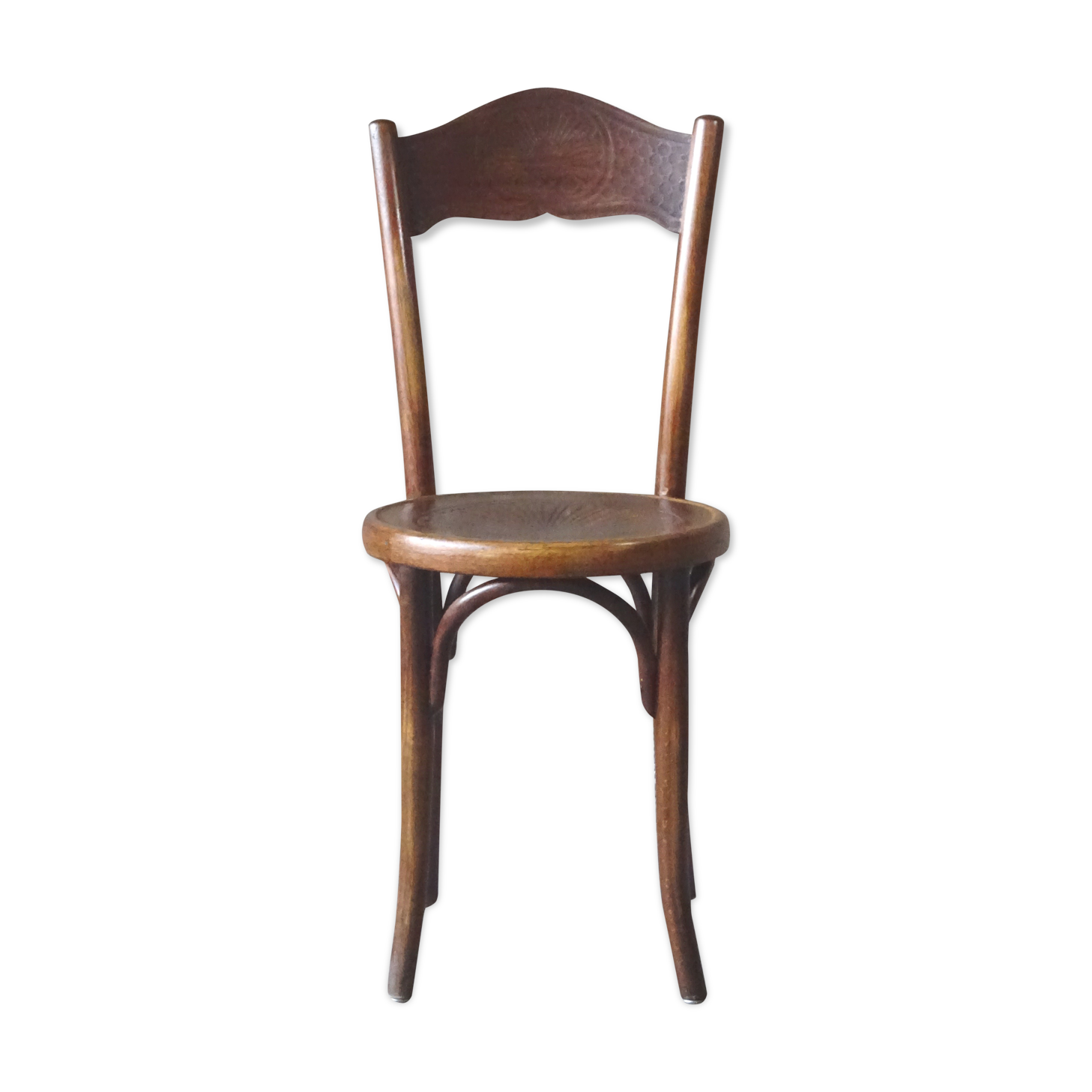 Mundus bistrot chair no.264 and a half, wooden seat 1910