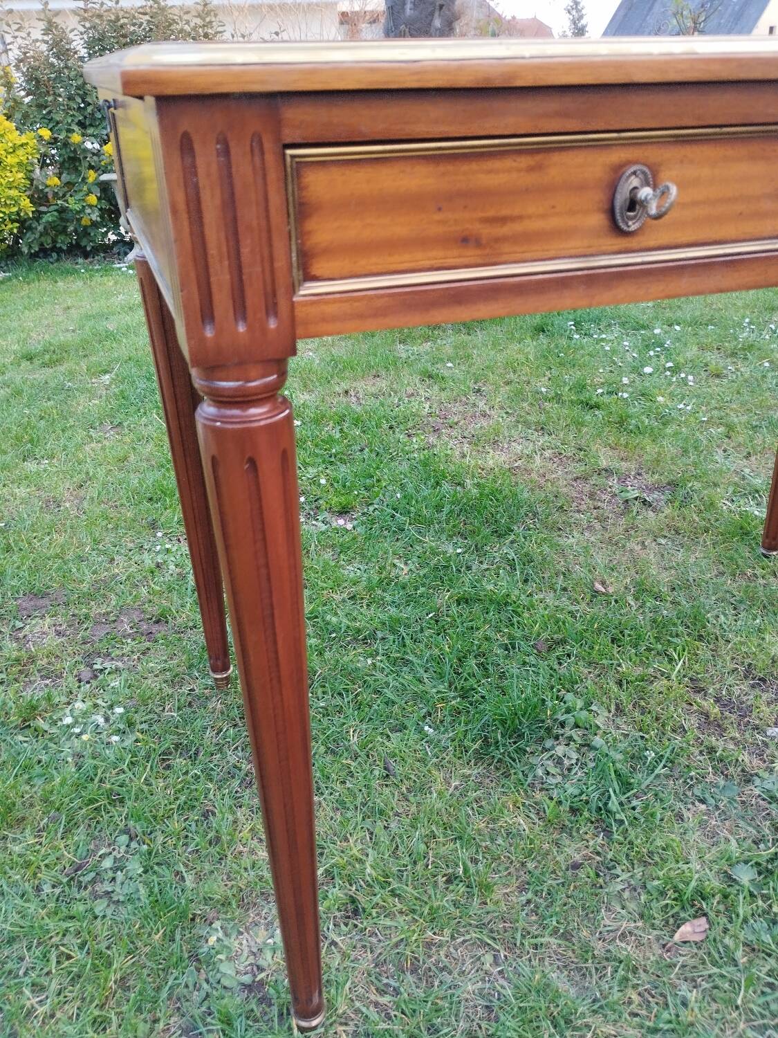 Antique Louis XVI style desk with drawers