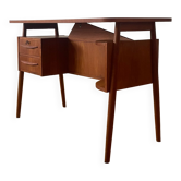 Bureau danois en teck par Tibergaard années 1960