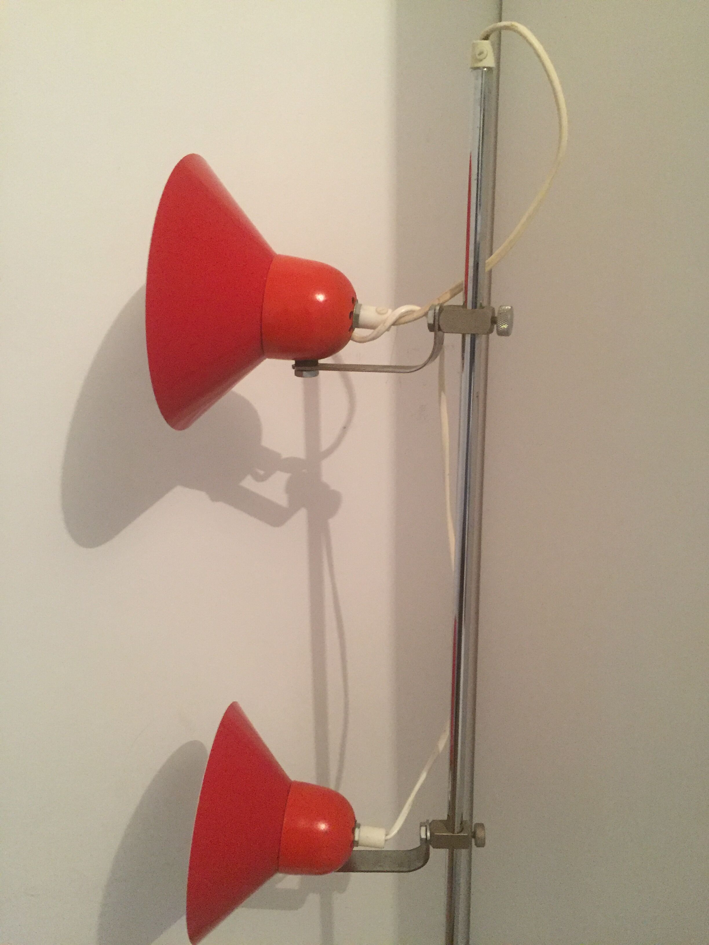 floor lamp vintage metal 2 adjustable and rotating spots