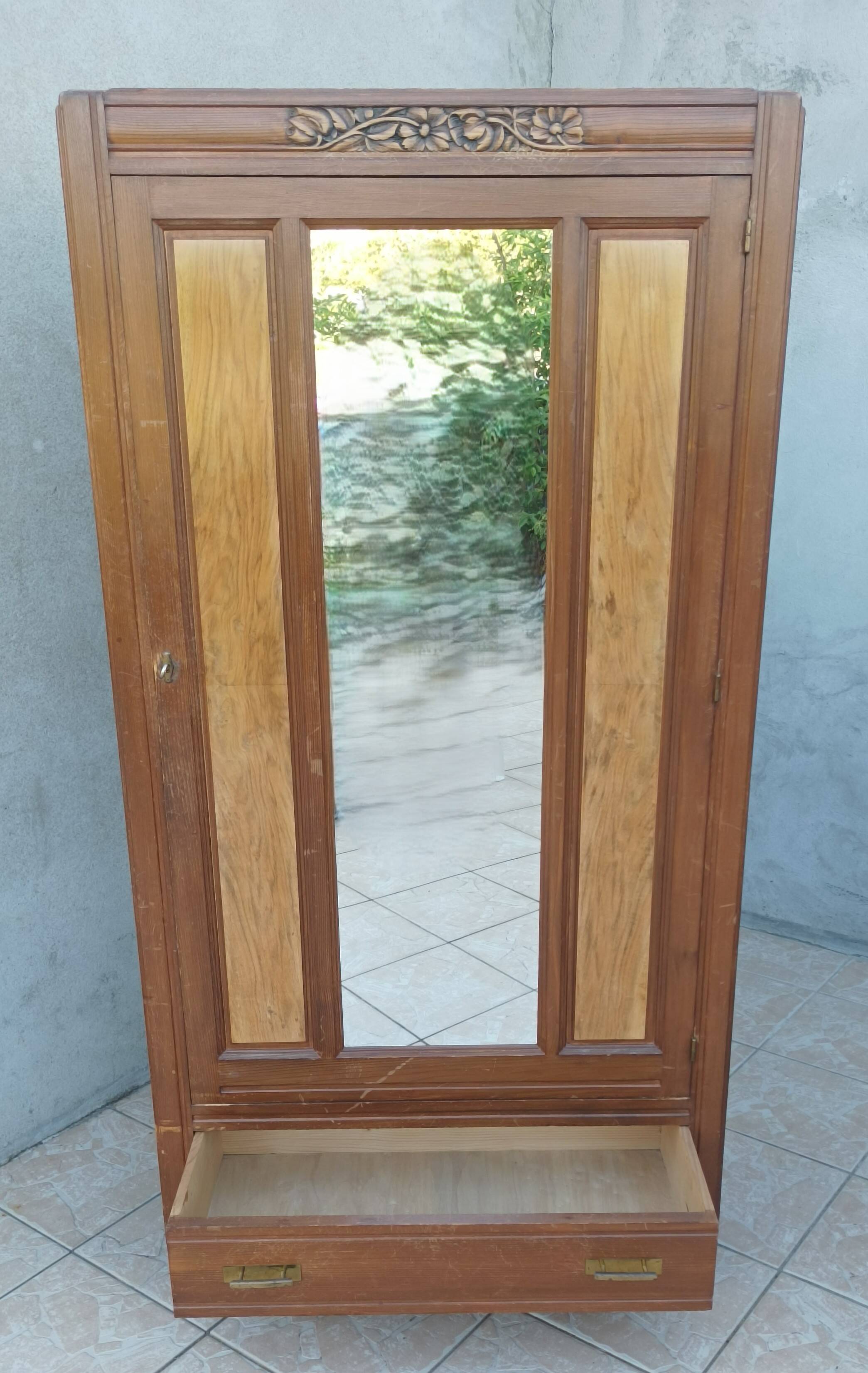 Art Deco beech cabinet