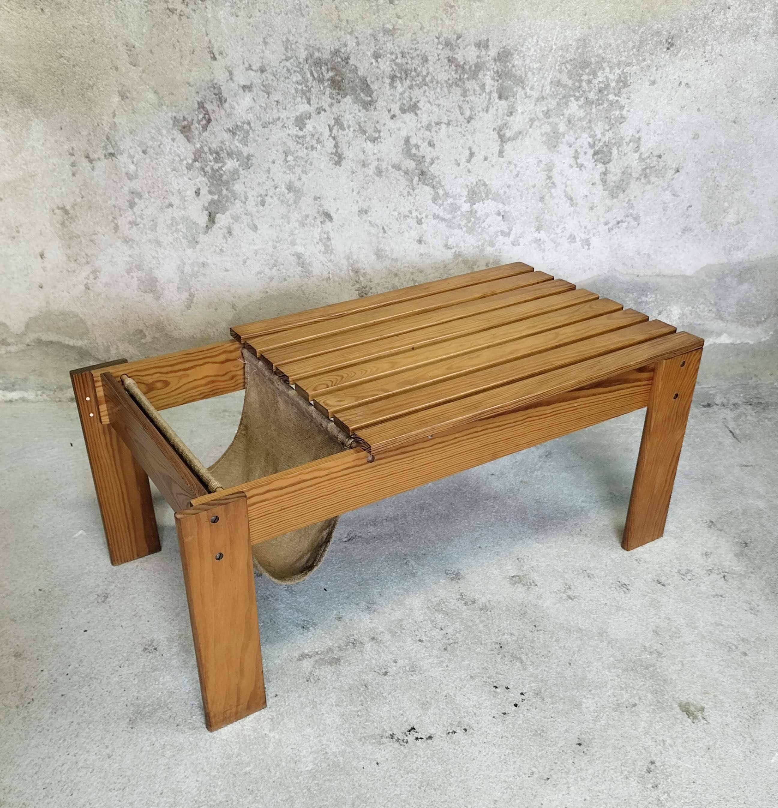 Vintage wooden coffee table