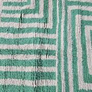 Handmade natural wool rug, size 140 x 260 cm.