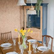 Lot de 6 verres à pied en verre blanc ciselé « Manon »