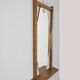 Italian design 1960s vintage wall mirror with shelf