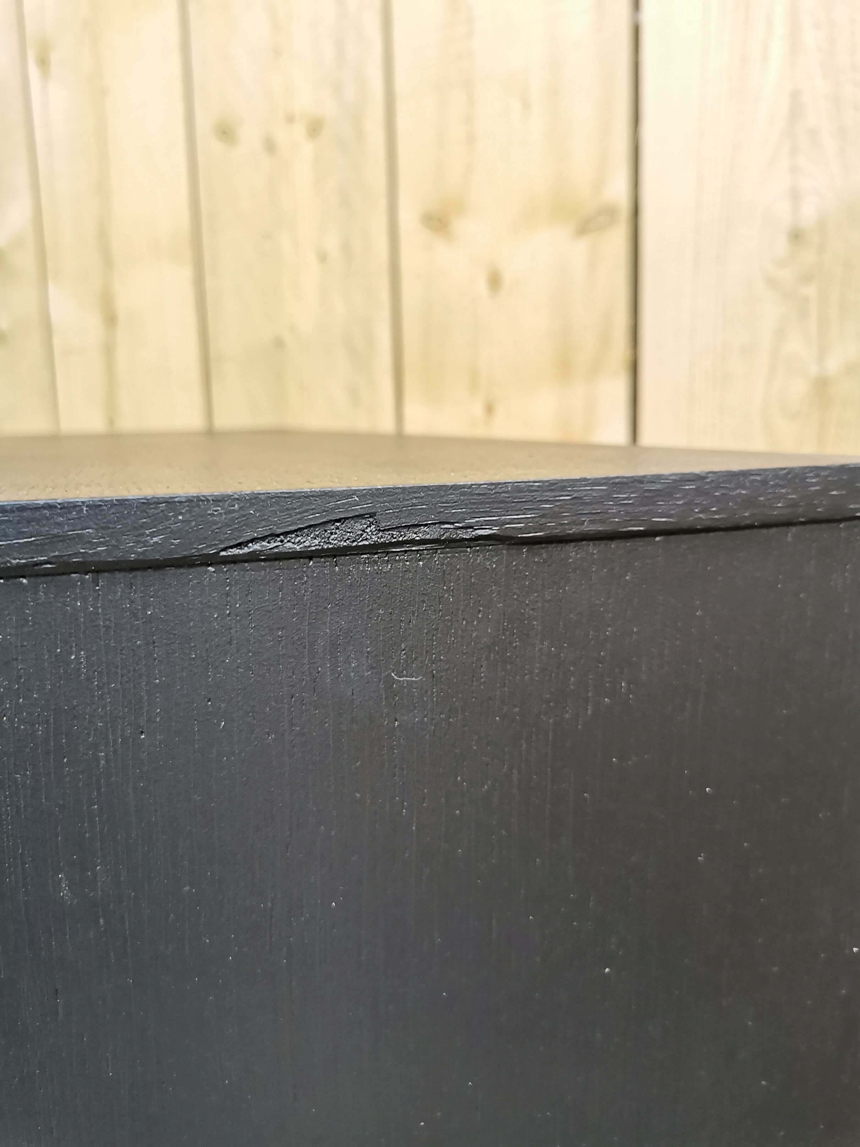 Black chest of drawers