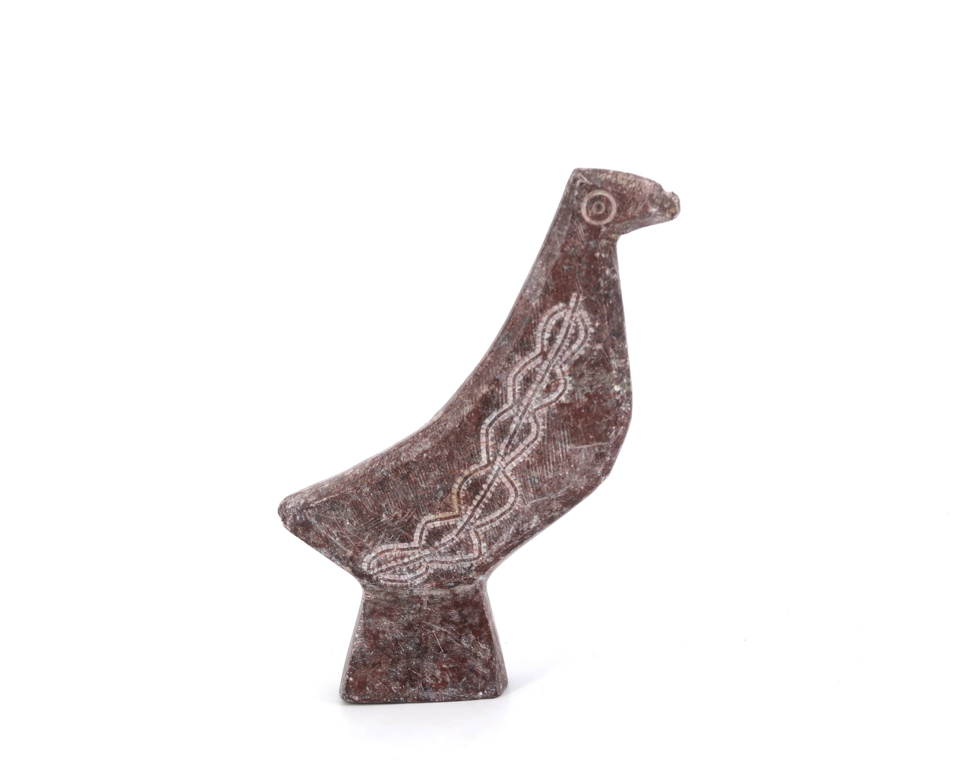 Moroccan stone bird paperweight, 1970s