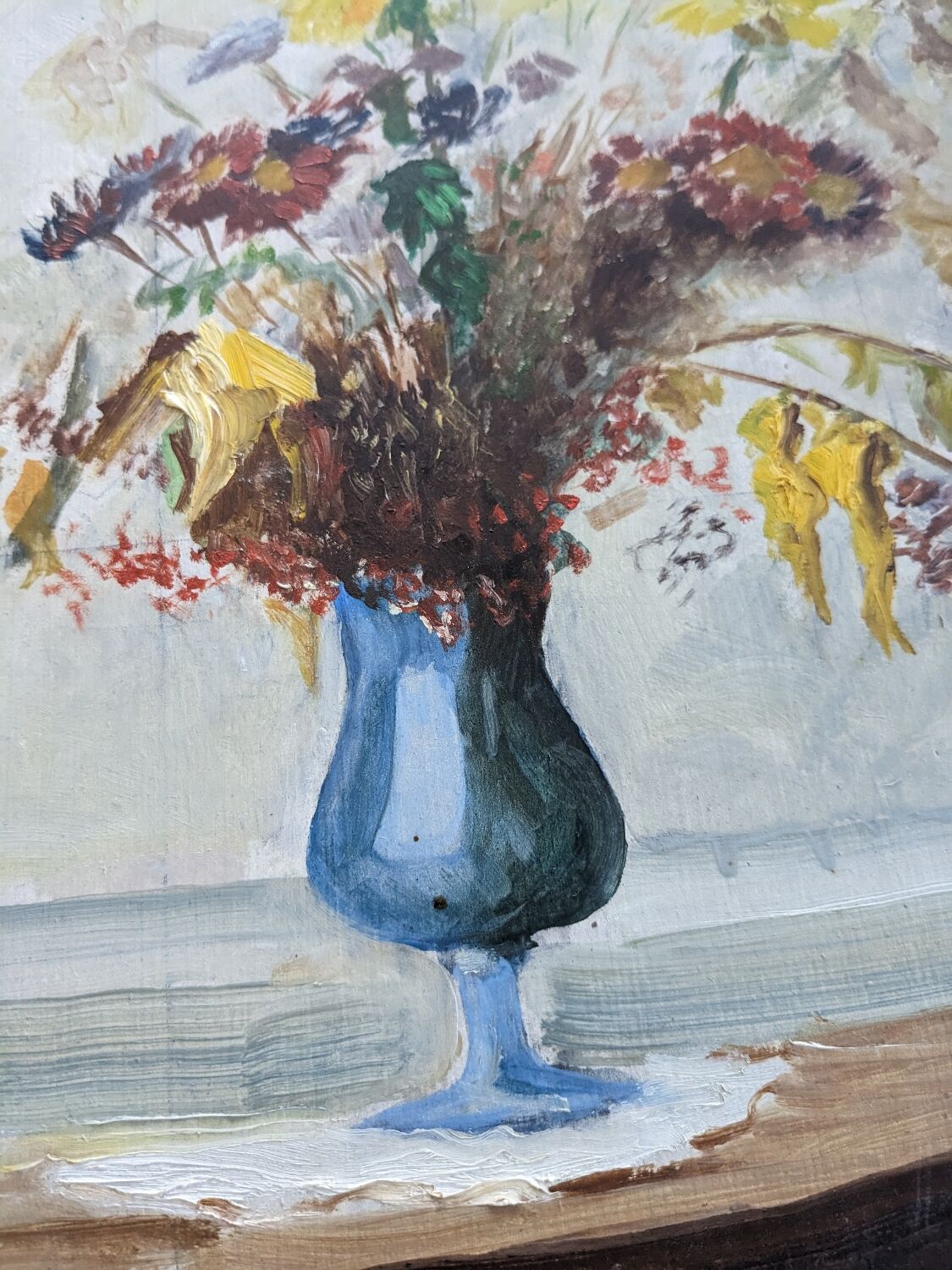 Floral painting table