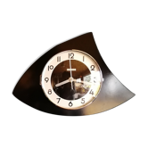 Vintage clock asymmetrical silent wall pendulum "Black Bayard"