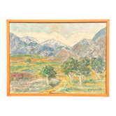 Original Swedish Oil on Canvas – "Landscape" by S. Högfeldt – Signed – Vintage and Framed – 48 × 36 cm (18.9" × 14.2")