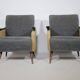 Ensemble de fauteuils français des années 1950-1960, chaises longues vintage