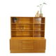 Bibliothèque vintage en teck avec tiroirs